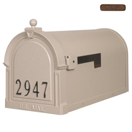 Berkshire Curbside Mailbox with Front Numbers-Copper SCB-1015-FN-CP